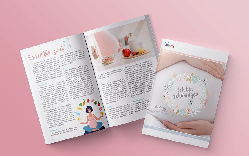 Im  Schwangerschaftstagebuch der IKK gesund plus können alle Dinge rund um die Geburt notiert werden